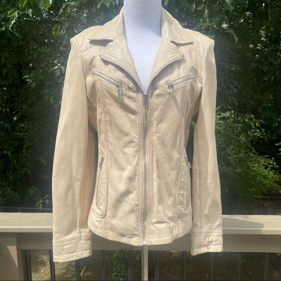 Rino & Pelle Jackets & Blazers - Rino & Pelle beige lamb leather jacket